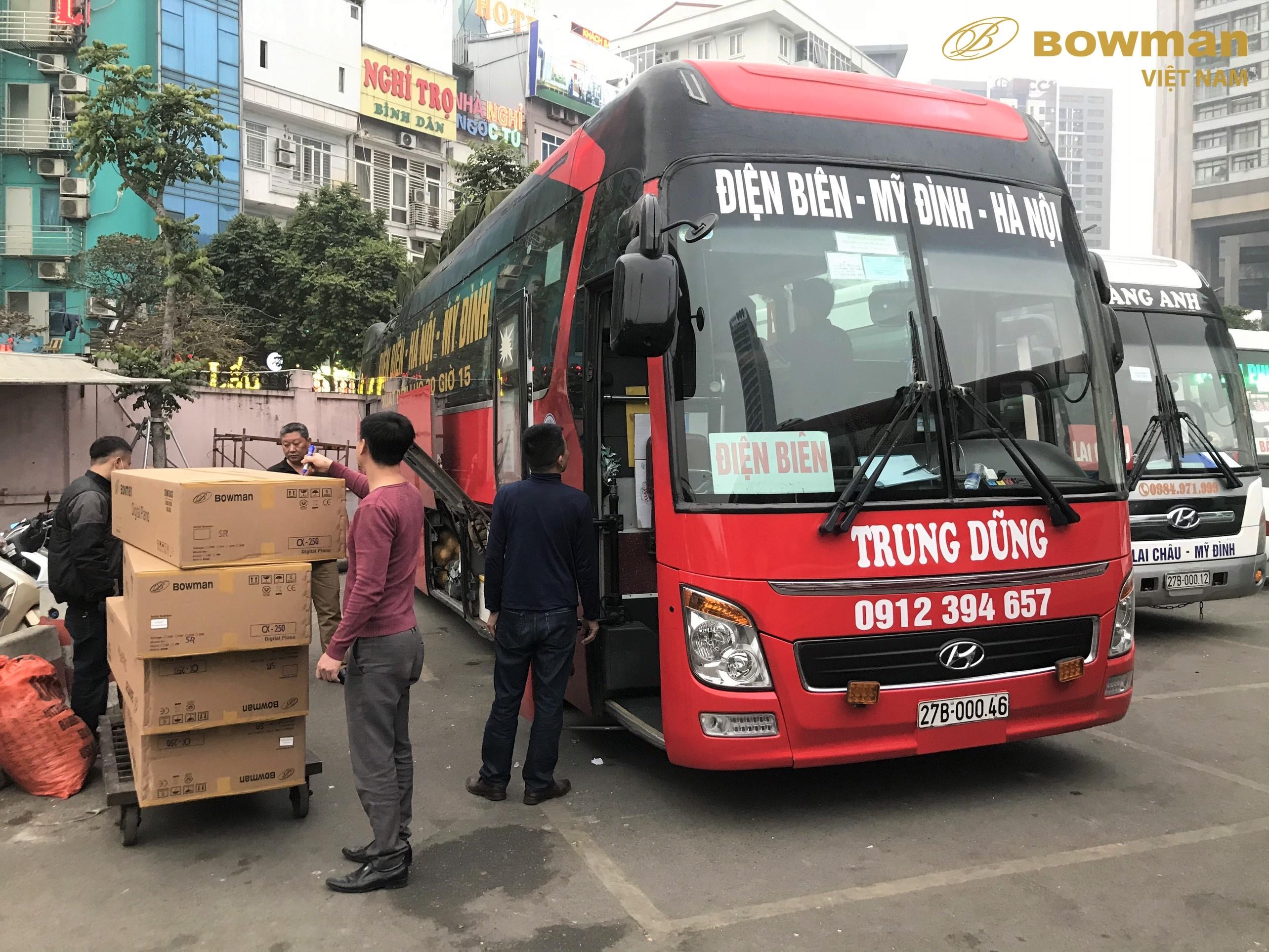Bowman PIANO Việt Nam gửi 2 đàn Piano BOWMAN CX250 tới Tp. Điện Biên
