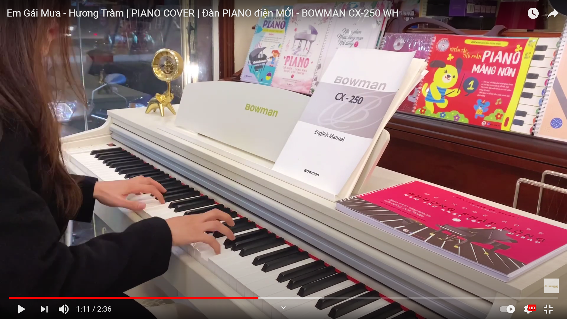 Em Gái Mưa - Hương Tràm | PIANO COVER | Đàn PIANO điện MỚI - BOWMAN CX-250 WH