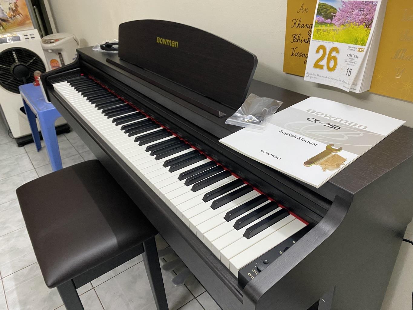 Video bóc thùng và hướng dẫn lắp đặt đàn PIANO BOWMAN CX200 và CX250